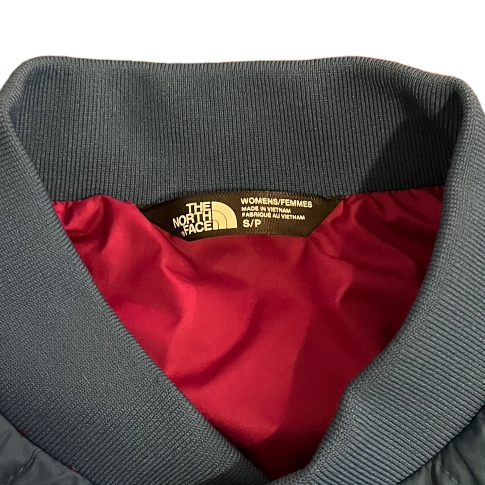The North Face Button Up Bomber Jacket | Blue & Pink | Women’s Small - Picture 5 of 9